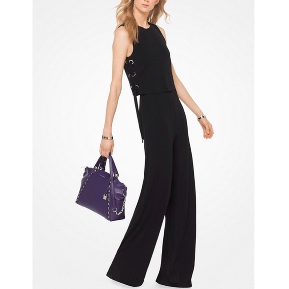 Michael Kors Pants - Michael Kors Lace Up Popover Jumpsuit